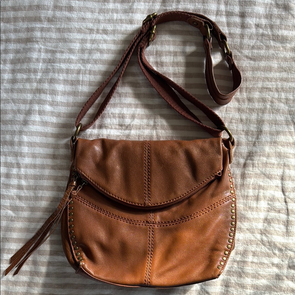 The Sak - Brown Leather Crossbody Bag